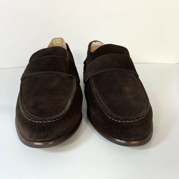 NWOB Sam Edelman Ethan Suede Brown Loafers Size 10 - Picture 2 of 7